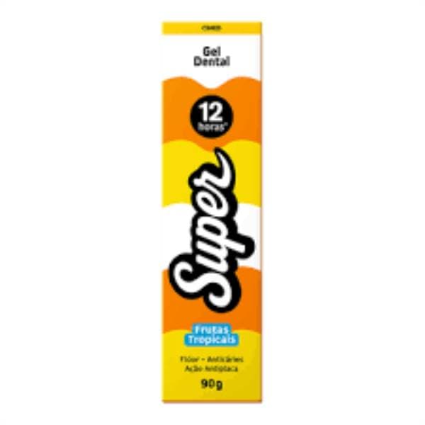 SUPER GEL DENTAL FRUTAS TROPICAIS  E MENTA 90G