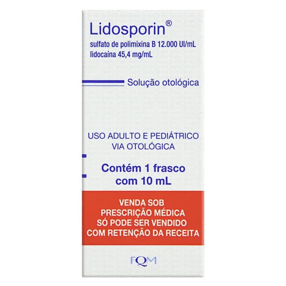 LIDOSPORIN SOL OTOLOG.10ML