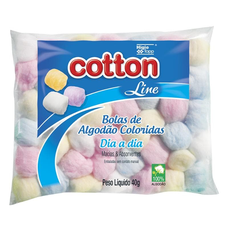 ALG COTTON BOLA COLORIDA 40G