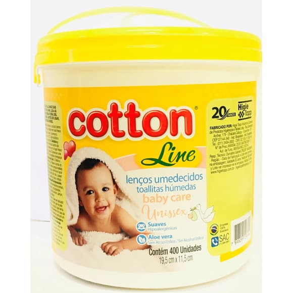 LENCO UMED COTTON C/400 AMARELO BALDE