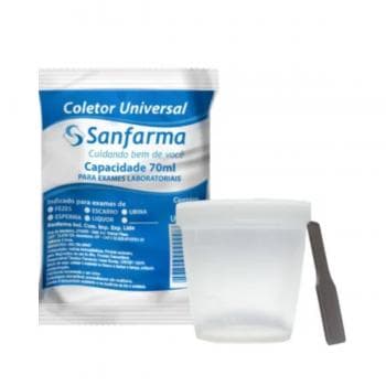 COLETOR SANFARMA S/CAIXA 70ML