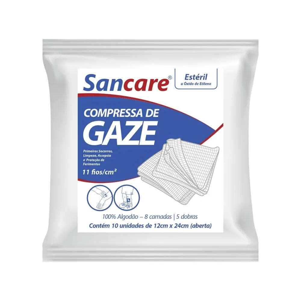 COMPRESSA DE GASE POP CARE C/ 10 U