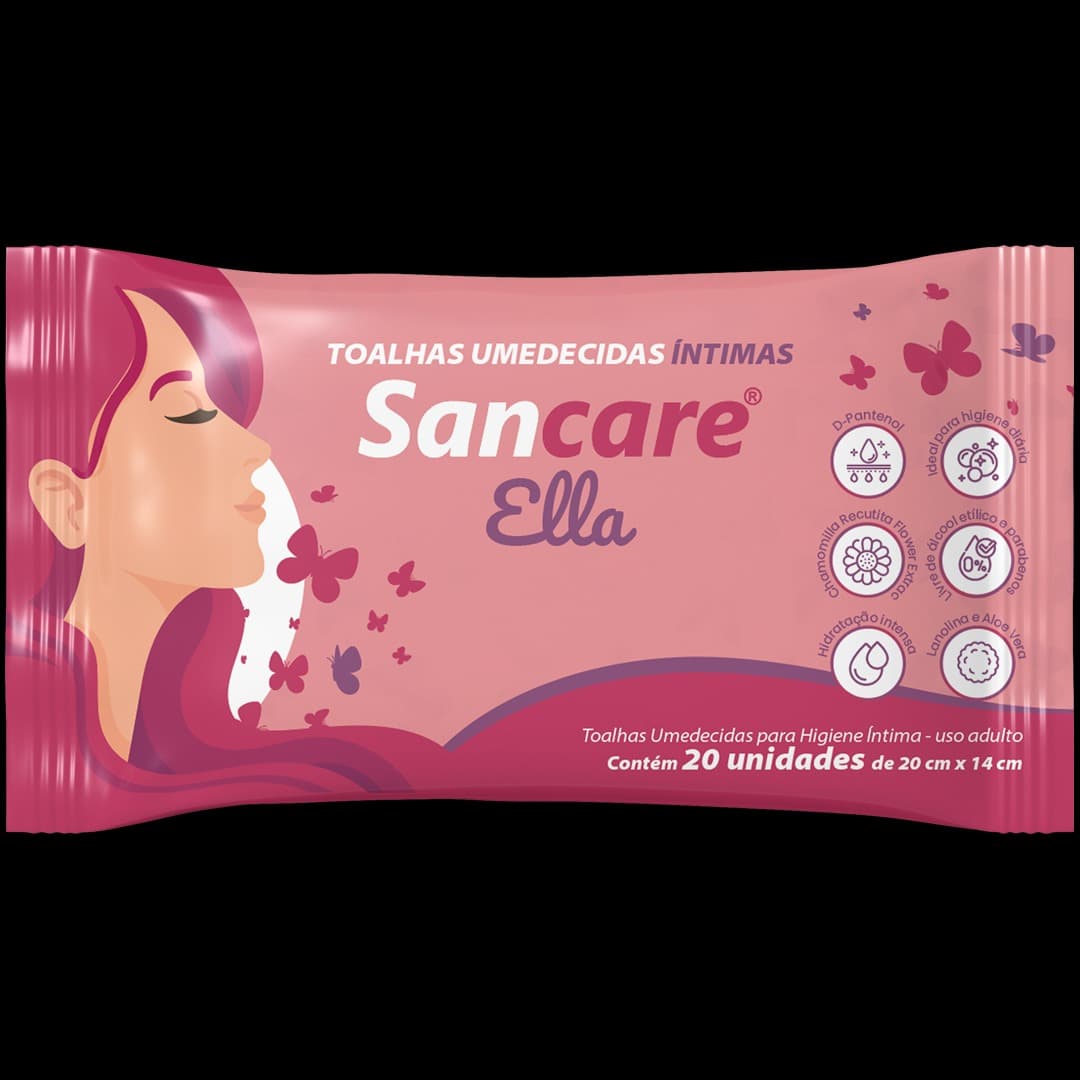 TOALHAS UMEDECIDAS S ANCARE ELLA INTIMAS