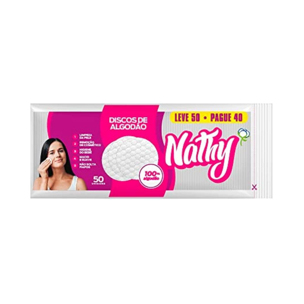 ALGODAO DISCO C/50 NATHY