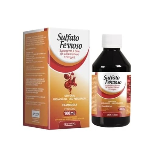SULFATO FERROSO  100ML FRAMBOESA
