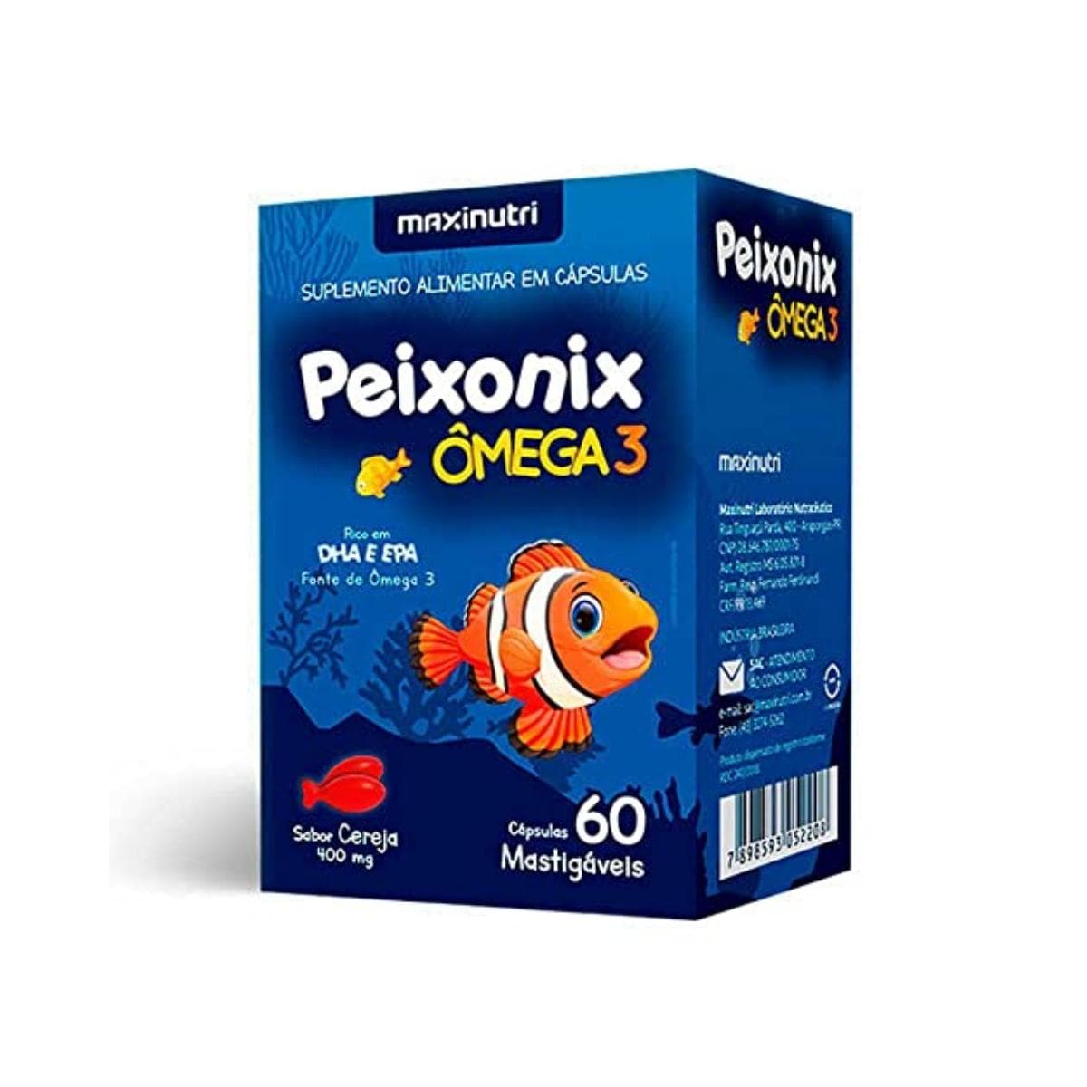 PEIXONIX OMEGA 3 60 CPS MASTIGAVEL