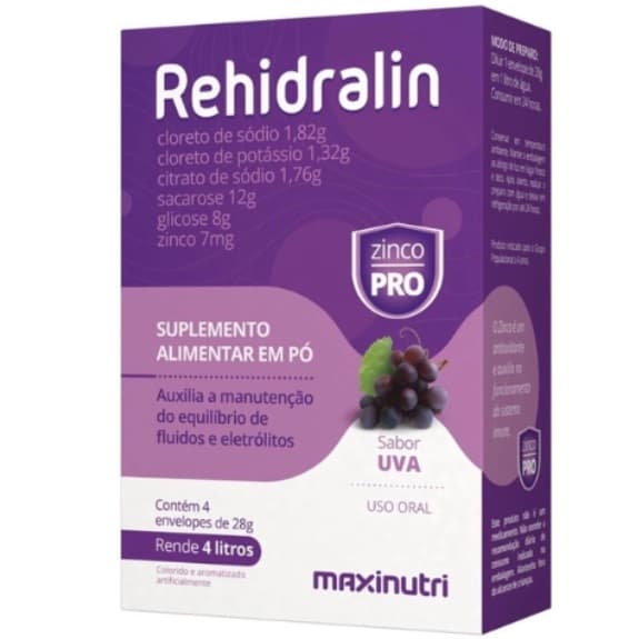 REHIDRALIN  4 ENV UVA