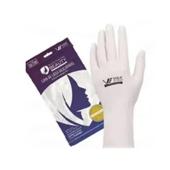 LUVA BEAUTY C/10 LATEX TAM P