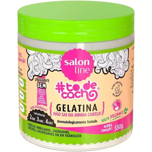 SALON LINE GELATINA  TODECACHO VERDE 550G
