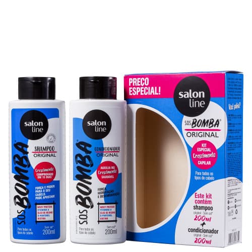 SALON LINE BOMBA VIT KIT SH+CON 200ML