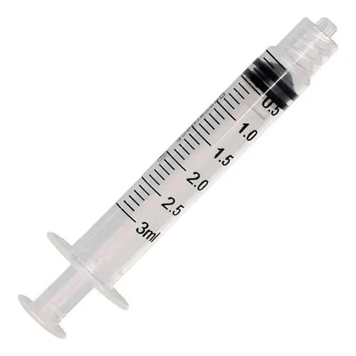 SERINGA DESC. 3CC S/ AG LUER LOCK - MEDIX