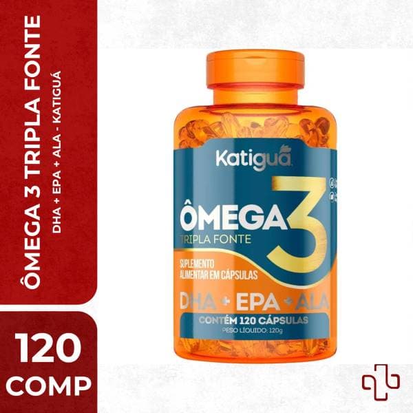 OMEGA 3 TRIPLA FONTE 1000MG 120CPS KATIG