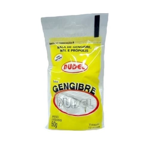 BALA DUDEL GENGIBRE E MEL 40G