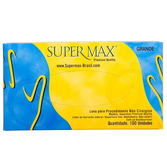 LUVA PROCED SUPERMAX ( G ) C/100 UN