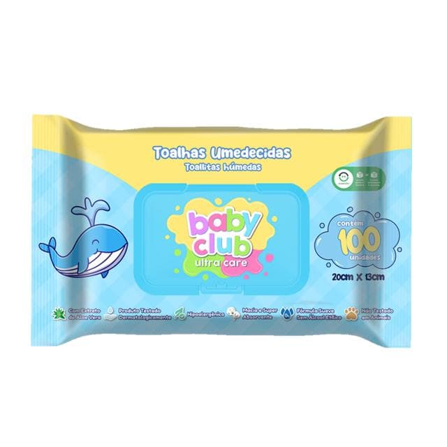 TOALHA BABY CLUB  C 100 UNI