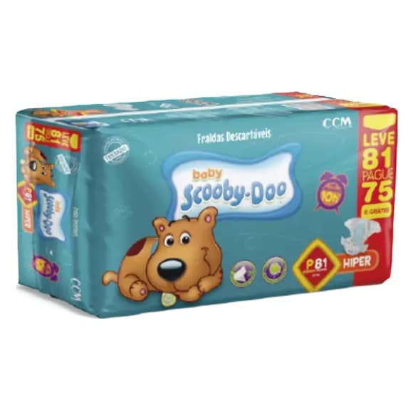 FRALDA SCOOBY DOO P C/81