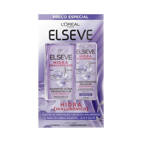KIT ELSEVE HIALURO S H 375ML + CD 170ML