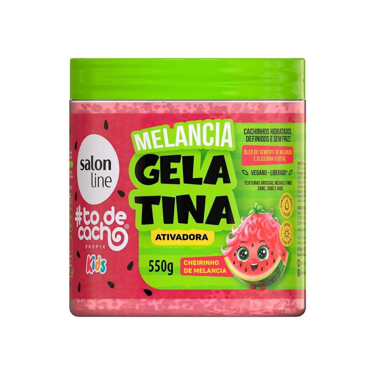 GELATINA  SALON LINE  550G MELANCIA