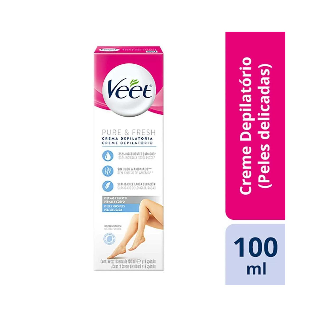 CREME DEPILATORIO VEET  PELE SENSIVEL 100ML